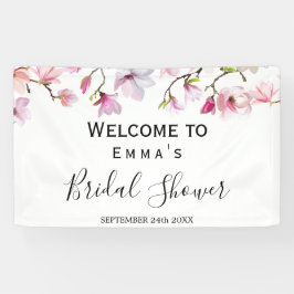 Lona Bandera de Bienvenida para Desayuno de Novia Magno