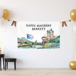 Lona Bandera de bienvenida para fiesta de cumpleaños co
