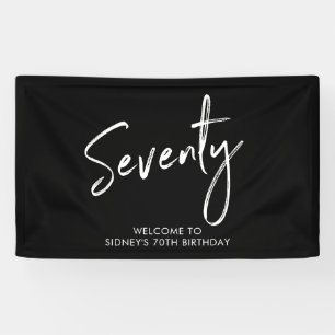 Lona Bandera de bienvenida para fiesta de cumpleaños nú