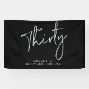 Lona Bandera de bienvenida para fiesta de cumpleaños Si