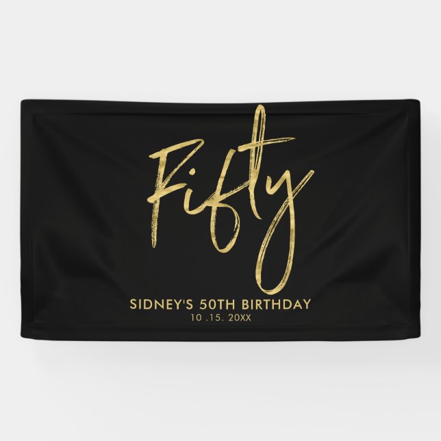 Lona Bandera de bienvenida para la fiesta de cumpleaños (Horizontal)
