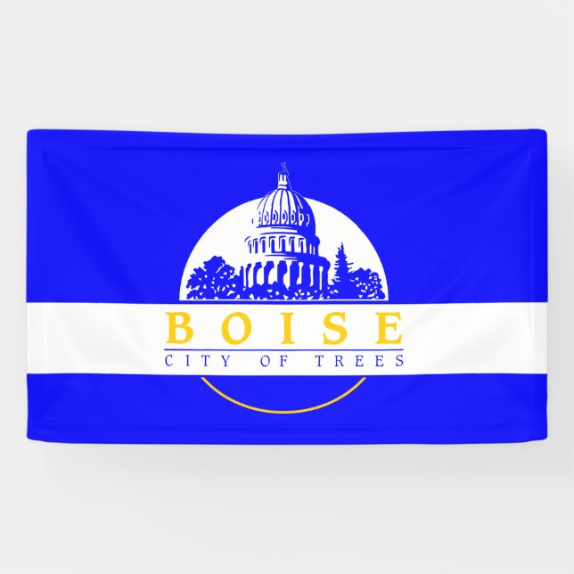 Lona Bandera de Boise (ciudad de Idaho) (Horizontal)