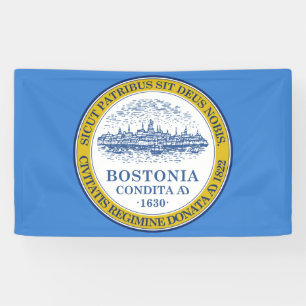 Lona Bandera de Boston (Massachusetts)