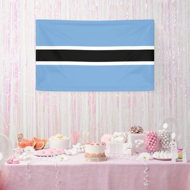 Lona Bandera de Botsuana (Fiesta)