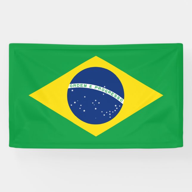 Lona Bandera de Brasil (Horizontal)