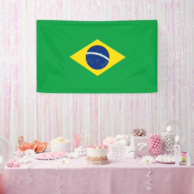Lona Bandera de Brasil (Fiesta)
