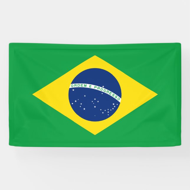 Lona Bandera de Brasil (Horizontal)