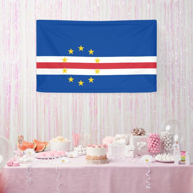 Lona Bandera de Cabo Verde (Fiesta)