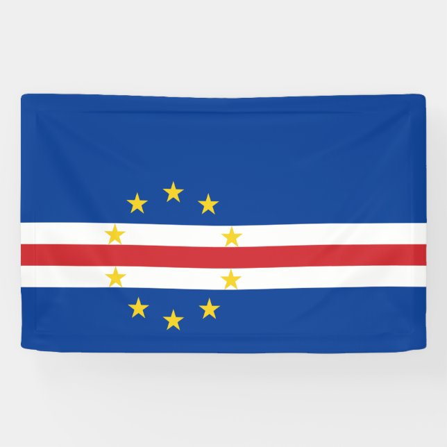Lona Bandera de Cabo Verde (Horizontal)