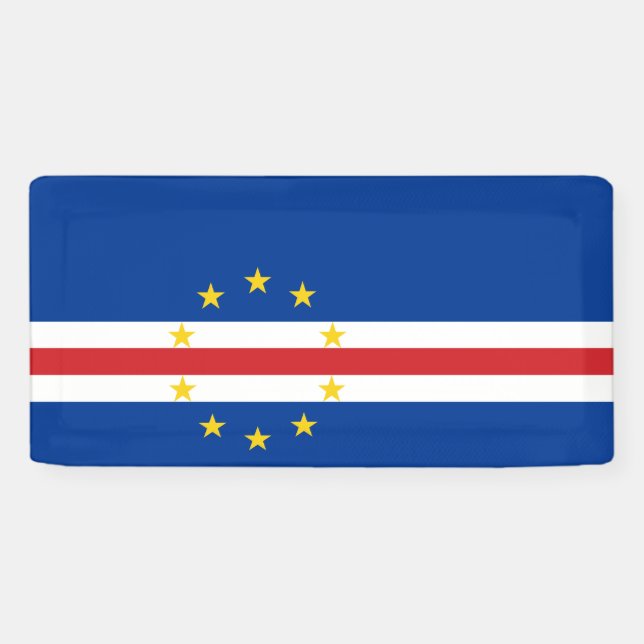 Lona Bandera de Cabo Verde (Cabo Verde) (Horizontal)