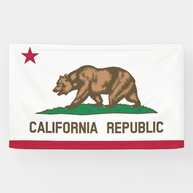 Lona Bandera de California (Horizontal)