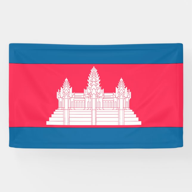 Lona Bandera de Camboya (Horizontal)