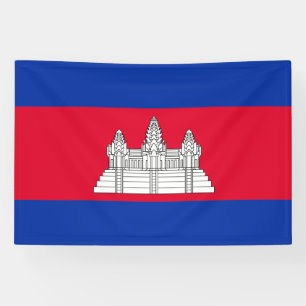 Lona Bandera de Camboya Patriótica
