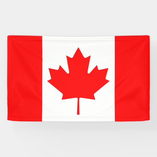 Lona Bandera de Canadá (Horizontal)