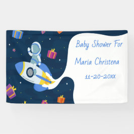 Lona Bandera de Celebración de Baby Shower de Misión