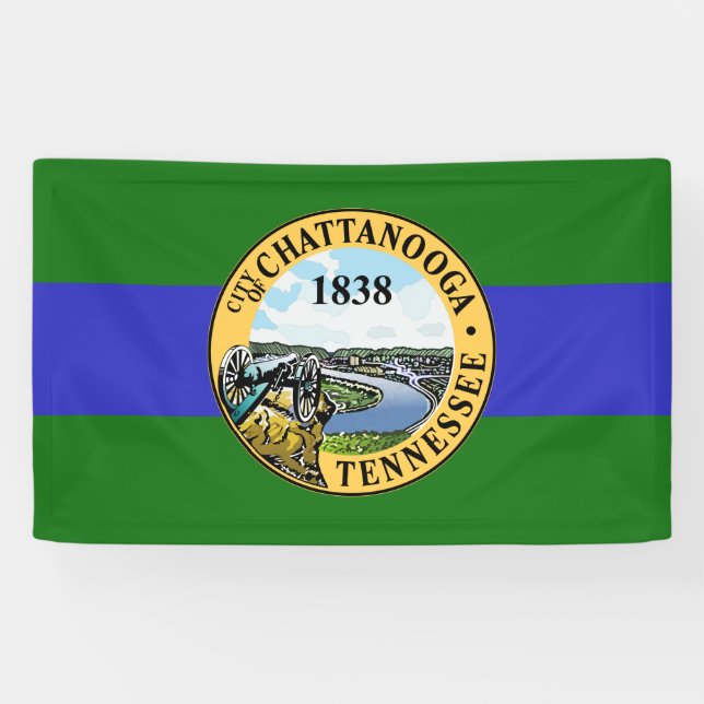Lona Bandera de Chattanooga (Tennessee) (Horizontal)