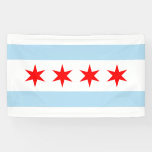 Lona Bandera de Chicago (Illinois)
