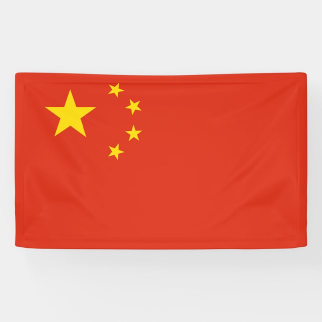 Lona Bandera de China (Horizontal)
