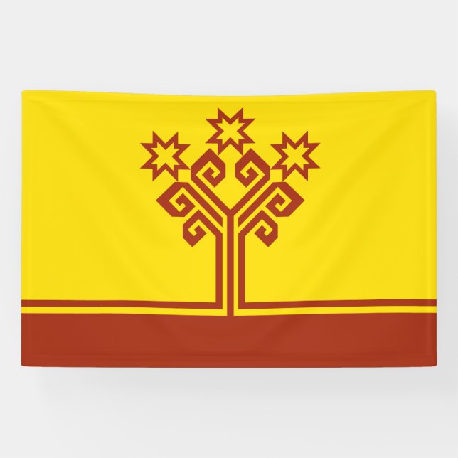 Lona Bandera de Chuvasia (Horizontal)