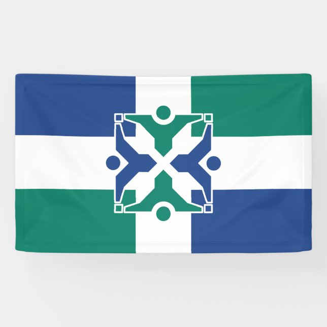 Lona Bandera de Columbia (Misuri) (Horizontal)