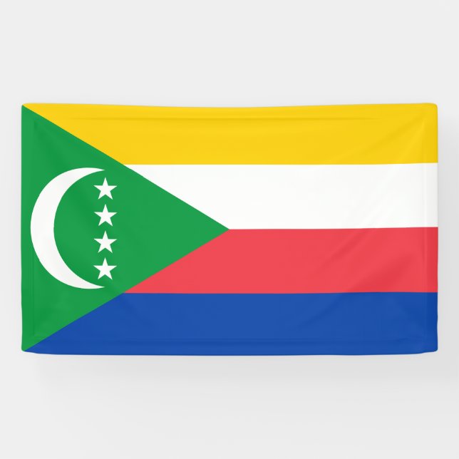 Lona Bandera de Comoras (Horizontal)