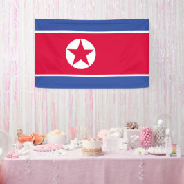 Lona Bandera de Corea del Norte