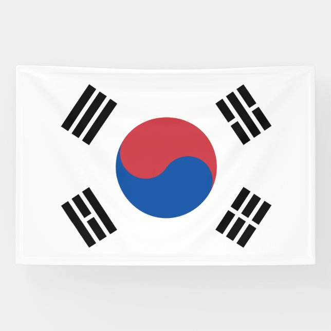 Lona Bandera de Corea del Sur (Horizontal)