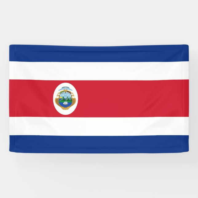 Lona Bandera de Costa Rica (Horizontal)