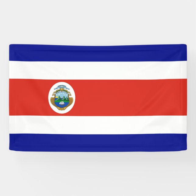 Lona Bandera de Costa Rica (Horizontal)