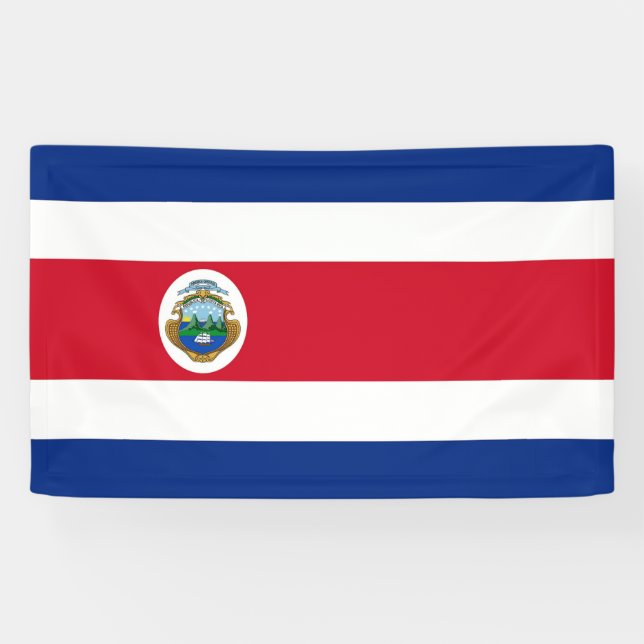 Lona Bandera de Costa Rica - Bandera de Costa Rica  (Horizontal)