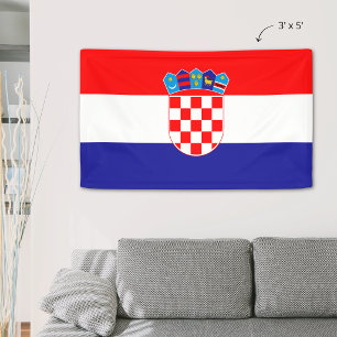 Lona Bandera de Croacia Estandarte
