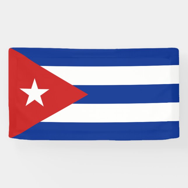 Lona Bandera de Cuba (Horizontal)