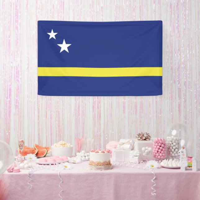 Lona Bandera de Curazao (Fiesta)