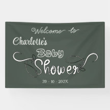 Bandera de decoración de pared para baby shower ve