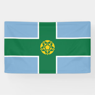 Lona Bandera de Derbyshire (condado de Inglaterra, Rein