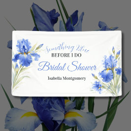 Lona Bandera de Despedida de Soltera Blue Iris Somethin