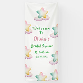 Lona Bandera de Despedida de Soltera, Pastel Estrella B