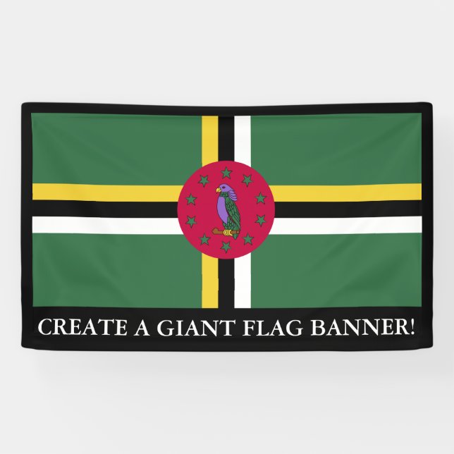 Lona Bandera de Dominica (Horizontal)