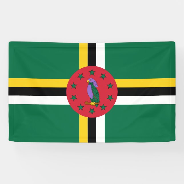 Lona Bandera de Dominica (Horizontal)