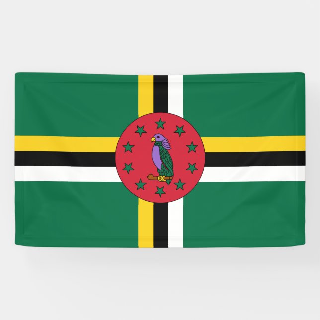 Lona Bandera de Dominica (Horizontal)