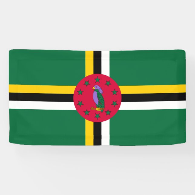 Lona Bandera de Dominica (Horizontal)