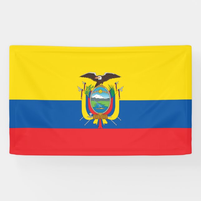 Lona Bandera de Ecuador (Horizontal)