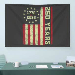 Lona Bandera de EE. UU. del 250 Aniversario