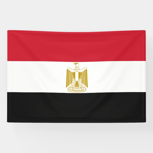 Lona Bandera de Egipto (Horizontal)