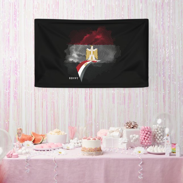 Lona bandera de Egipto (Fiesta)