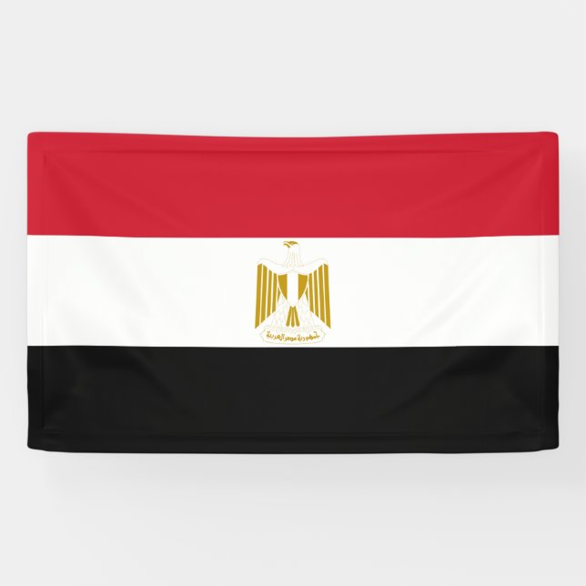 Lona Bandera de Egipto (Horizontal)