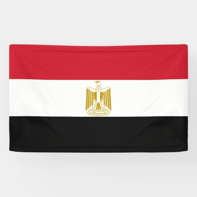 Lona Bandera de Egipto (Horizontal)