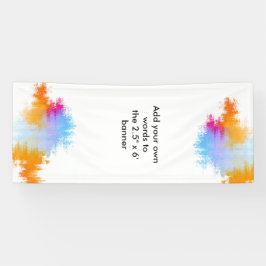 Lona Bandera de encargo grande con la frontera de la