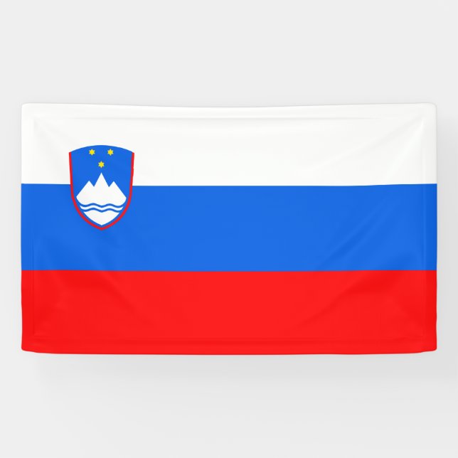 Lona Bandera de Eslovenia (Horizontal)