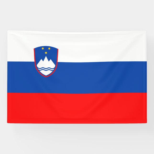 Lona Bandera de Eslovenia (Horizontal)